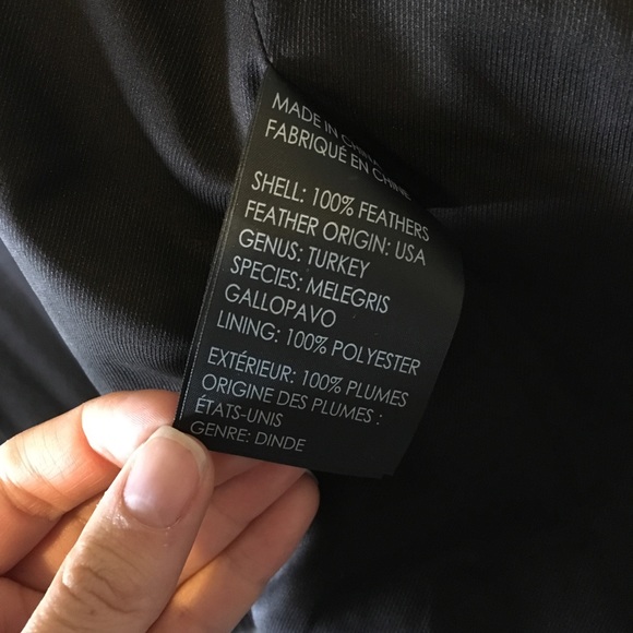 Club Monaco Black Violet Feather Vest, Like New - Picture 4 of 6